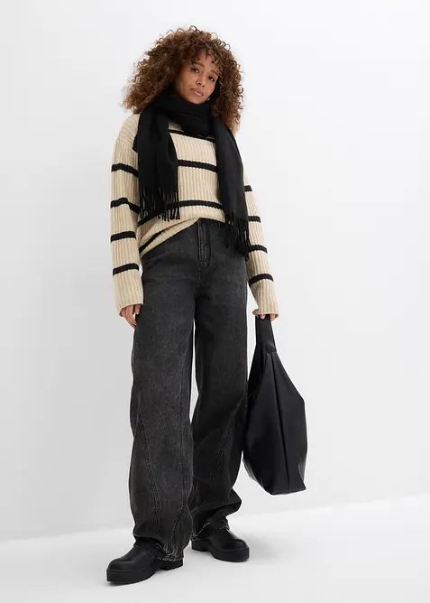 Balloon jeans, mid waist, bonprix