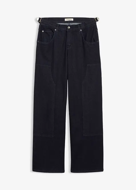 Wide leg jeans, mid waist, bonprix