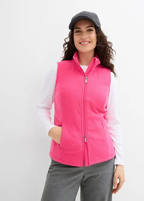 Fleece vest met zakken, bonprix