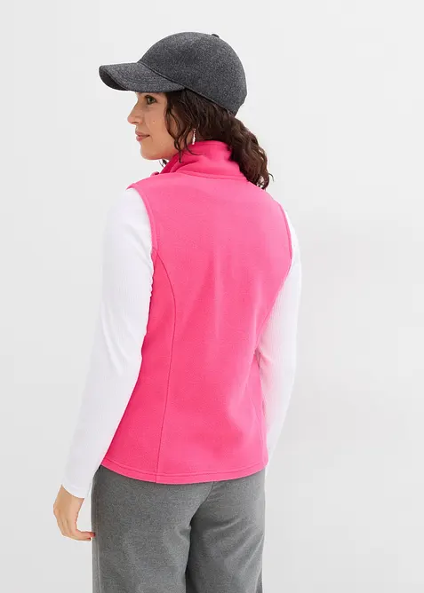 Fleece vest met zakken, bonprix