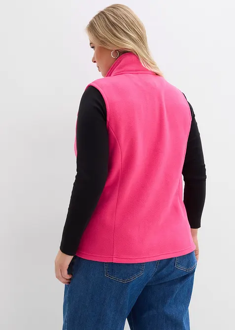 Fleece vest met zakken, bonprix