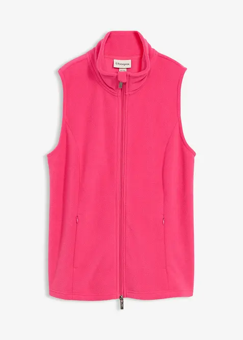 Fleece vest met zakken, bonprix