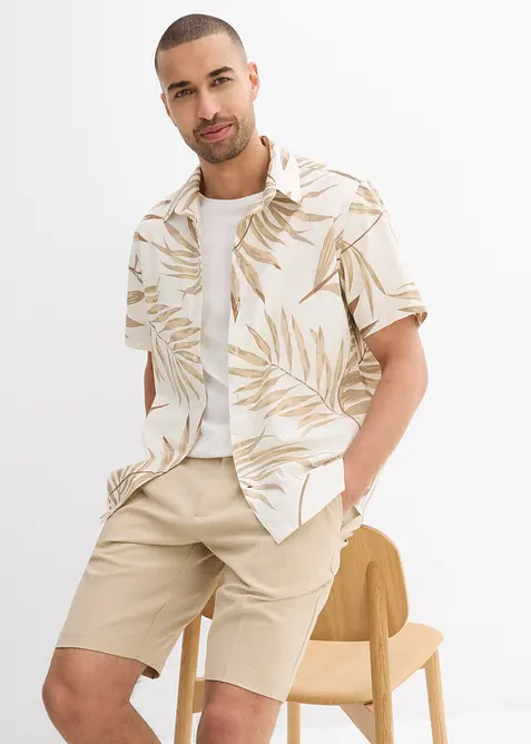 Overhemd met korte mouwen van biologisch katoen, bonprix