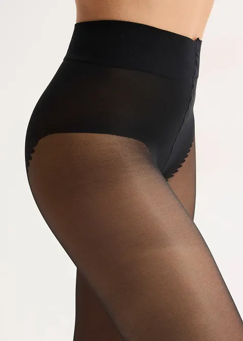 Panty met broekje en comfortband 30 DEN, bonprix