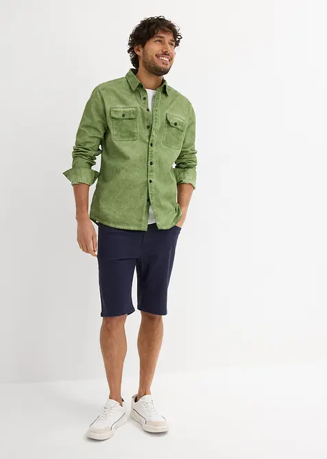 Regular fit stretch bermuda (set van 2), bonprix