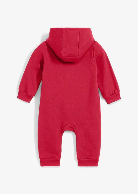 Baby sweat jumpsuit met kerstmotief van biologisch katoen, bonprix