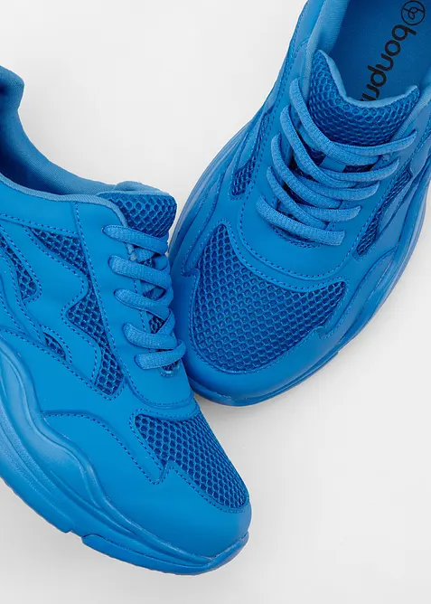Chunky sneakers met mesh inzet, bonprix