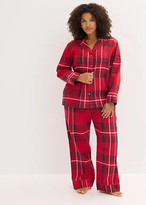Geweven flanellen pyjama, bonprix