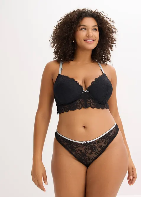 Voorgevormde bh met glinsterende, afneembare bandjes, bonprix