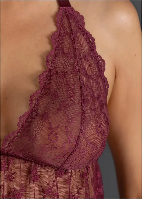 Sexy halter jurk van kant, bonprix