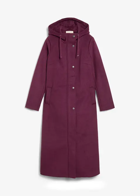 Lange jas in wollen look, maxilengte, bonprix