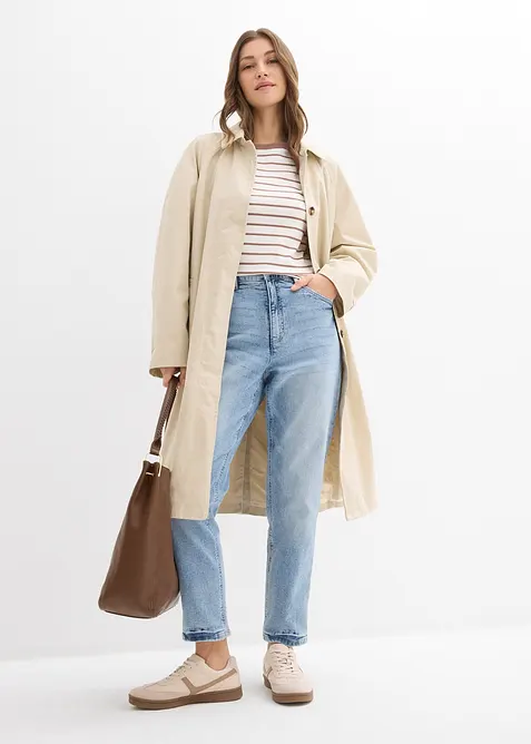 High waist mom jeans, cropped, bonprix