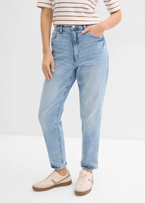 High waist mom jeans, cropped, bonprix