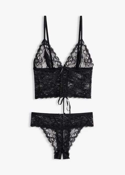 Bralette en string ouvert (2-dlg. set), bonprix