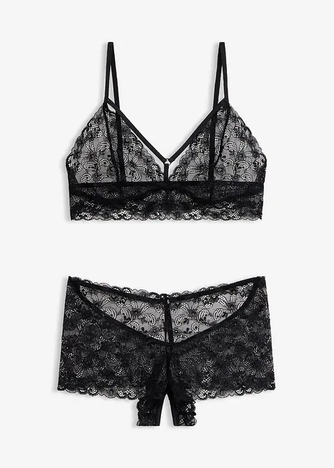 Bralette en hipster ouvert (2-dlg. set), bonprix