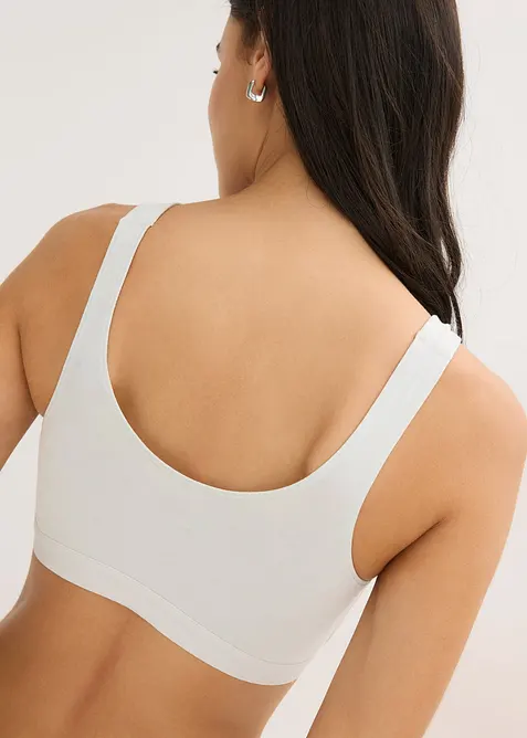 Bralette met biologisch katoen (set van 3), bonprix