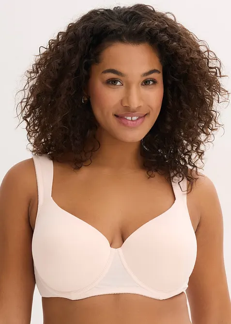 Voorgevormde bh met beugel van biologisch katoen (set van 2), bonprix