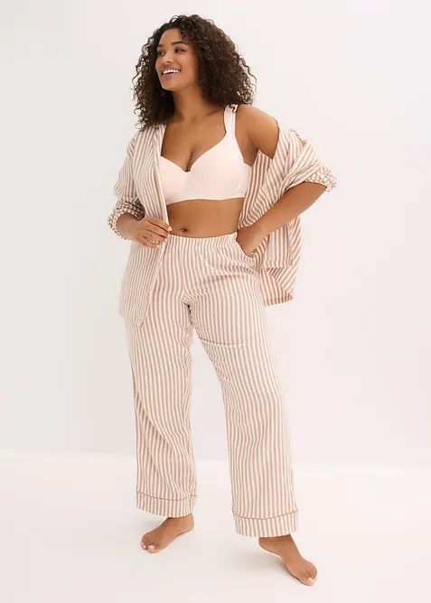 Voorgevormde bh met beugel van biologisch katoen (set van 2), bonprix