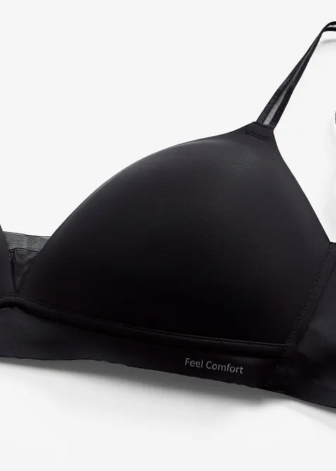 Voorgevormde bh zonder beugels met mesh inzetstuk, bonprix