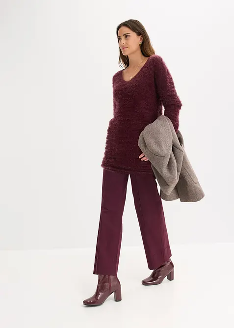 Lange fluffy trui, bonprix