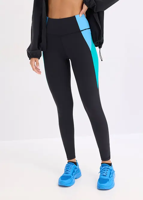 Comfortabele, sneldrogende  sportlegging met contraststrepen, bonprix