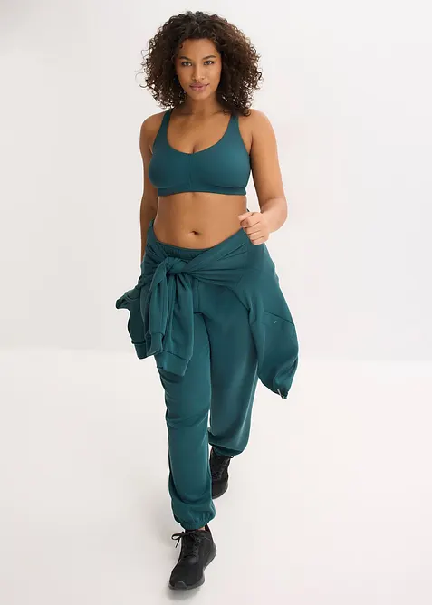 Sport bh met lichte steun van geribd materiaal, bonprix