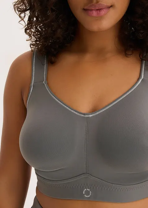 Sport bh van stevig katoen met normale steun, bonprix