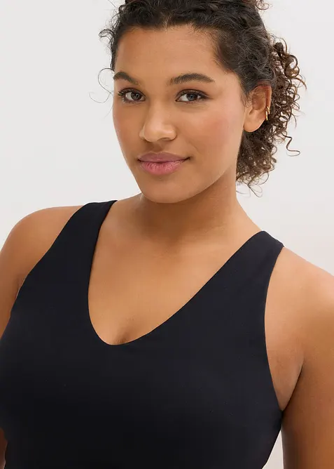 Sport bh top van stevig katoen met normale steun, bonprix