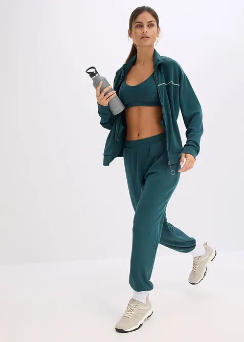 Sport bh met lichte steun van geribd materiaal, bonprix