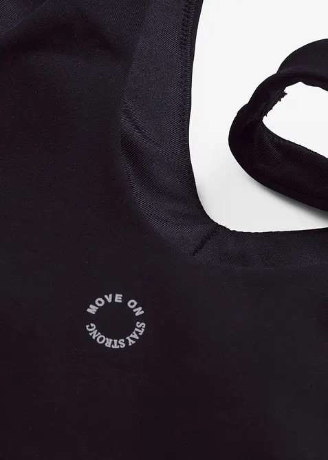 Sport bh top van stevig katoen met normale steun, bonprix