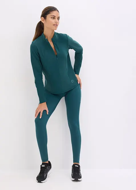 Comfort sportlegging met telefoonzakje, sneldrogend, bonprix