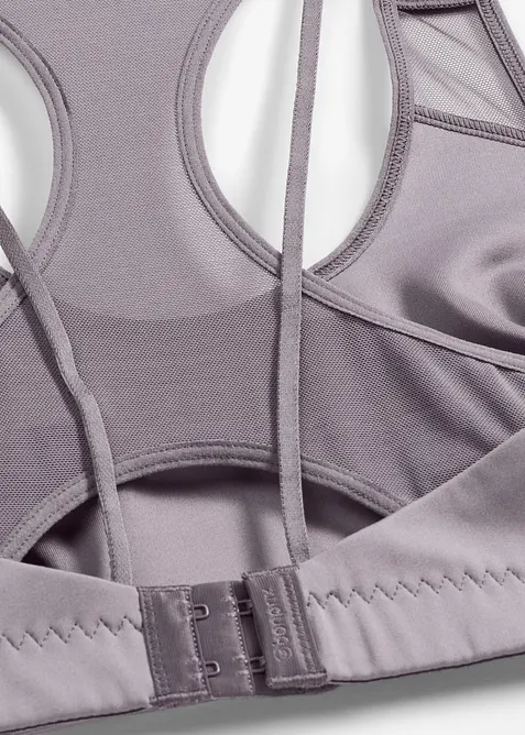 Sport bh van stvig katoen met een lichte glans, bonprix