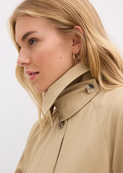 Trenchcoat met kleppen, bonprix