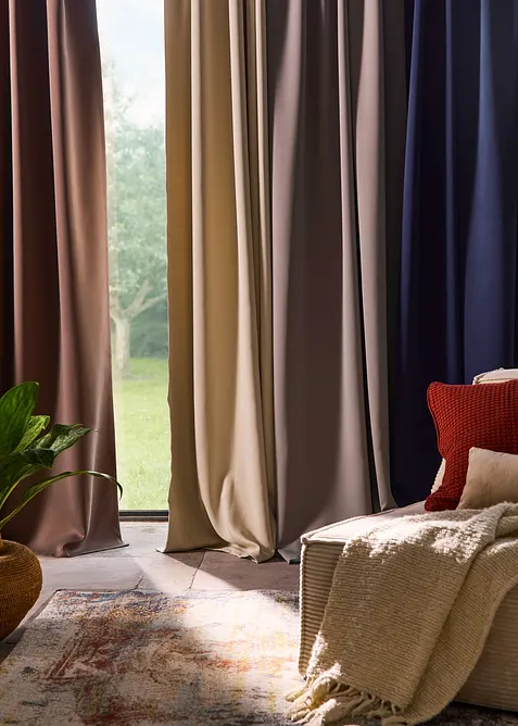 Verduisterend gordijn, verkrijgbaar in verschillende maten ( 1 stuk), bonprix