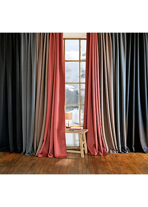 Verduisterend gordijn, verkrijgbaar in verschillende maten ( 1 stuk), bonprix