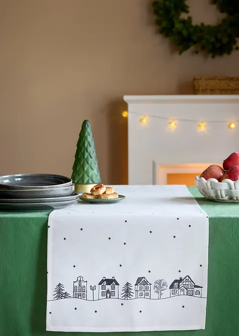 Tafelloper met winterse motieven, waterafstotend, bonprix