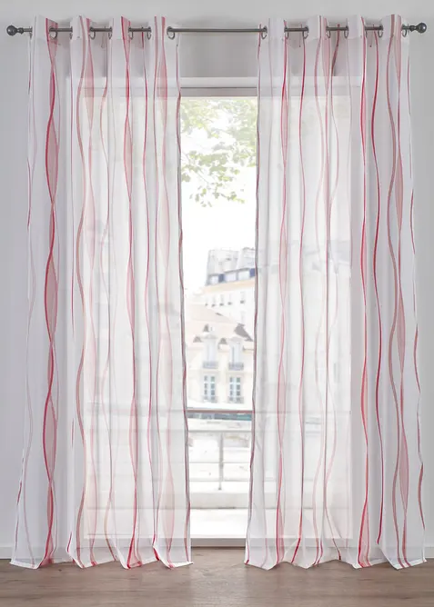 Gordijn met golfmotief (1 stuk), bonprix