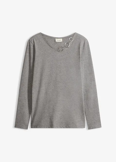 Longsleeve met eyelets, bonprix