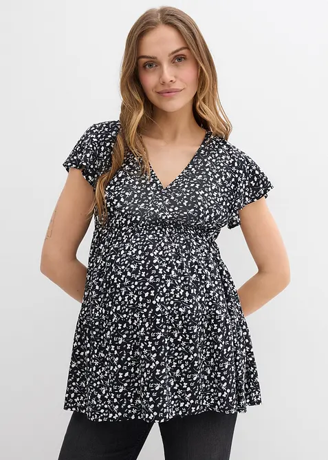 2-in-1 zwangerschaps- en borstvoedingsblouse van vloeiende viscose, bonprix