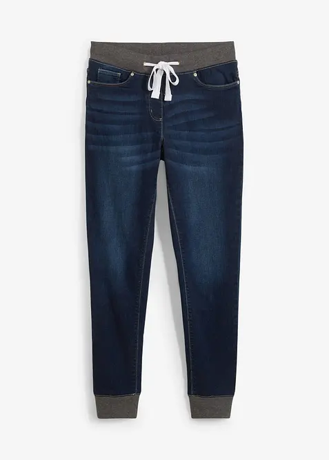 Boyfriend jeans mid waist met comfortband, bonprix
