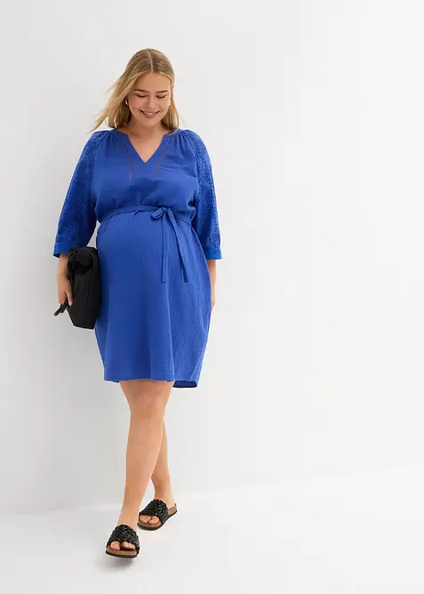 Mousseline zwangerschapsjurk van puur katoen, bonprix