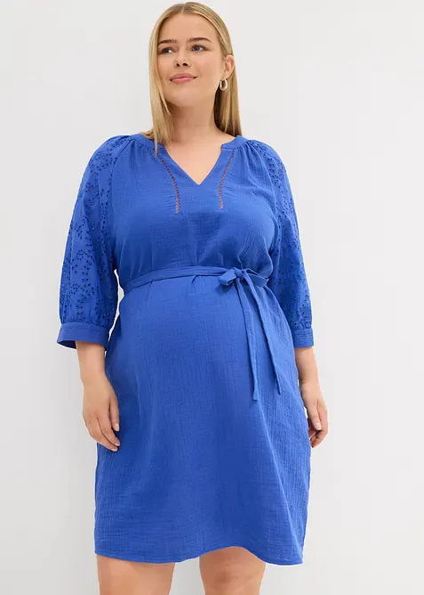 Mousseline zwangerschapsjurk van puur katoen, bonprix