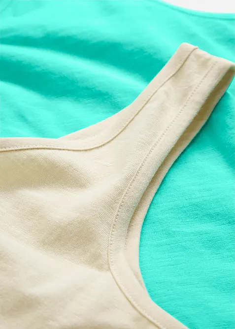 Tanktop van katoen (set van 2), bonprix