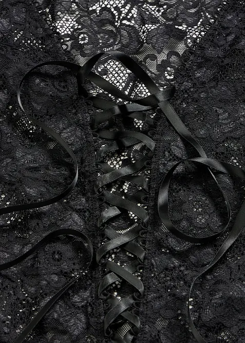 Body ouvert in wetlook, bonprix