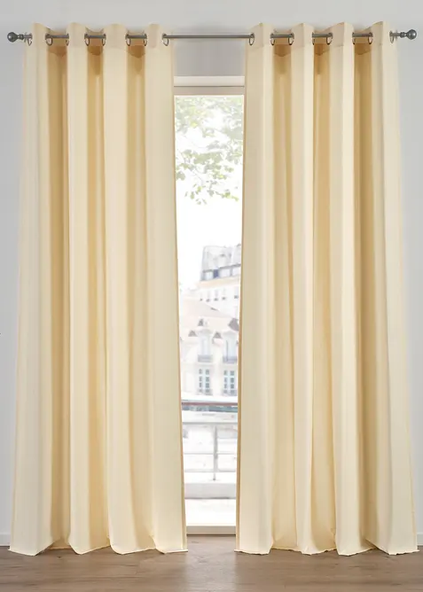 Gordijnen van microvezel (2 stuks), bonprix