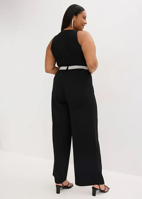 Jumpsuit van gestructureerde crèpe, bonprix