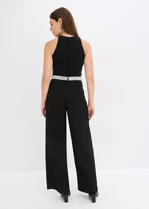 Jumpsuit van gestructureerde crèpe, bonprix