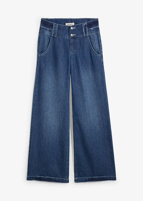 Wide leg jeans, high waist, super soft, bonprix