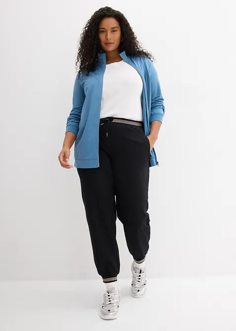 Sweatpants in een katoenmix (set van 2), bonprix