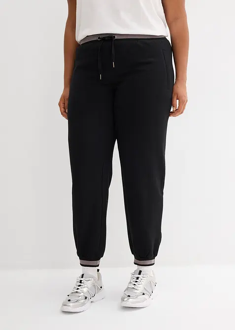 Sweatpants in een katoenmix (set van 2), bonprix